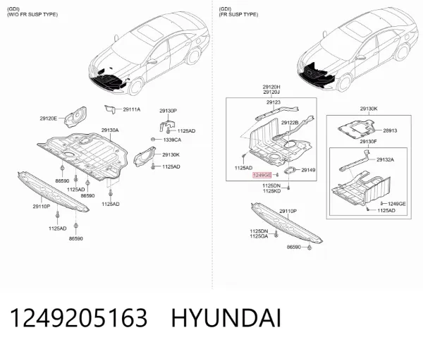  1249205163 Hyundai/Kia