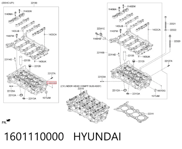Bucha do mecanismo de mudança (de ligação) 1601110000 Hyundai/Kia