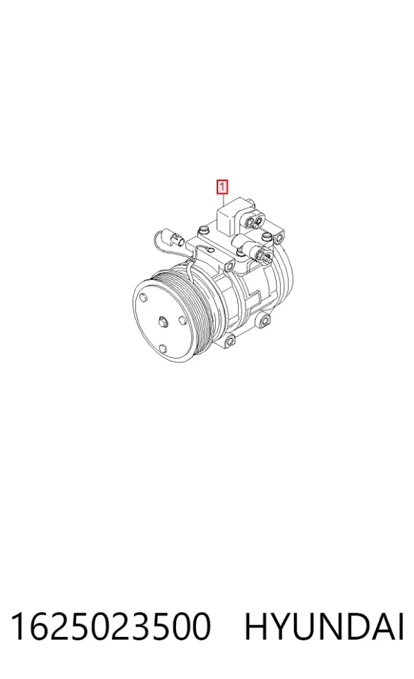 Compressor de aparelho de ar condicionado 1625023500 Hyundai/Kia