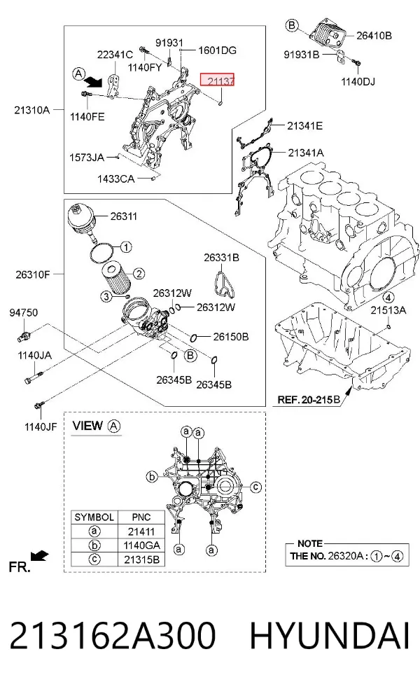  213162A300 Hyundai/Kia