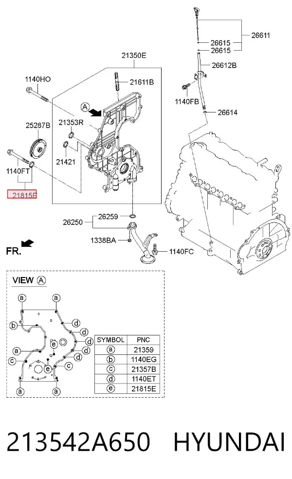  213542A650 Hyundai/Kia