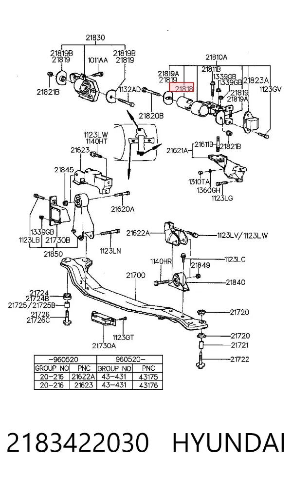  2183422030 Hyundai/Kia