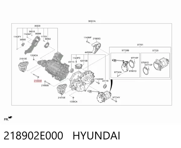  218902E000 Hyundai/Kia