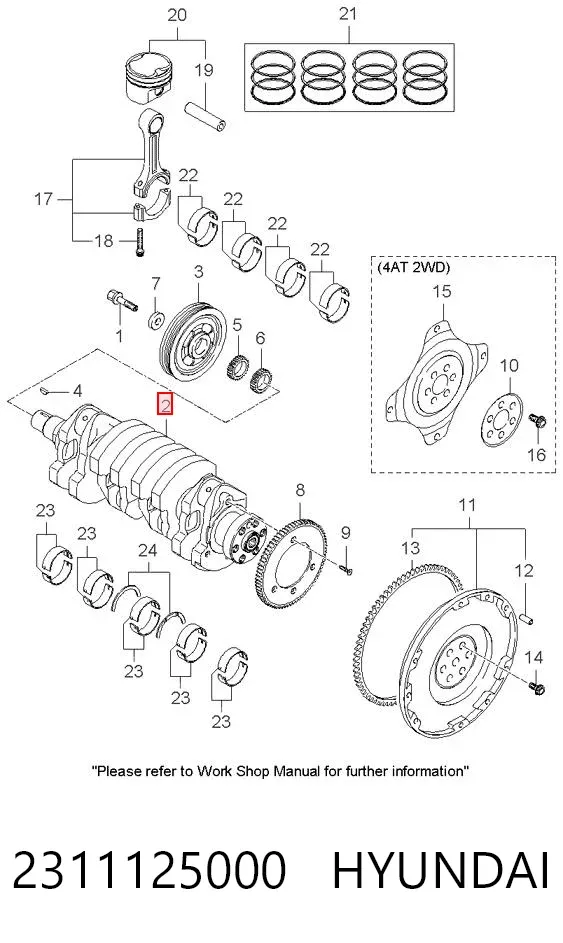 Cambota de motor KIA Magentis II
