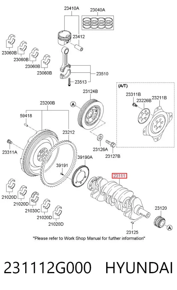 Cambota de motor KIA Cerato II
