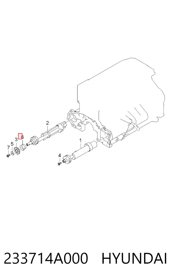 Bucha de estabilizador (TRUCK) 233714A000 Hyundai/Kia