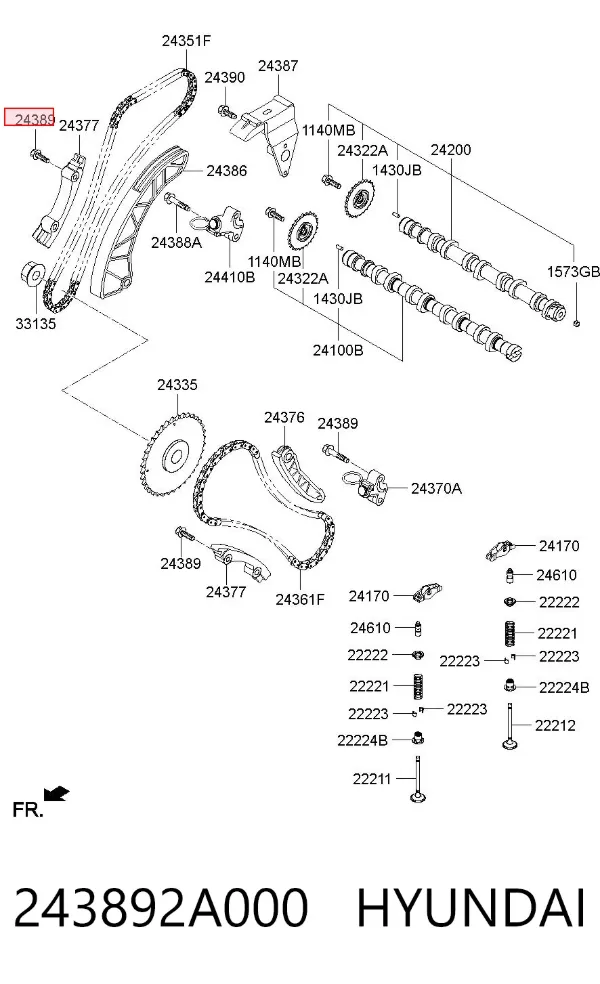  243892A000 Hyundai/Kia