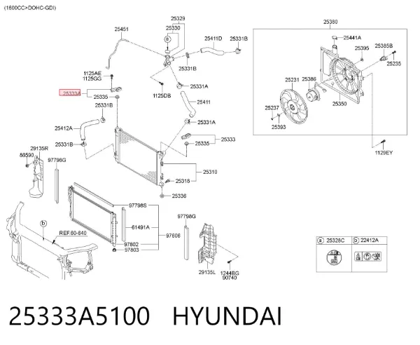  25333A5100 Hyundai/Kia