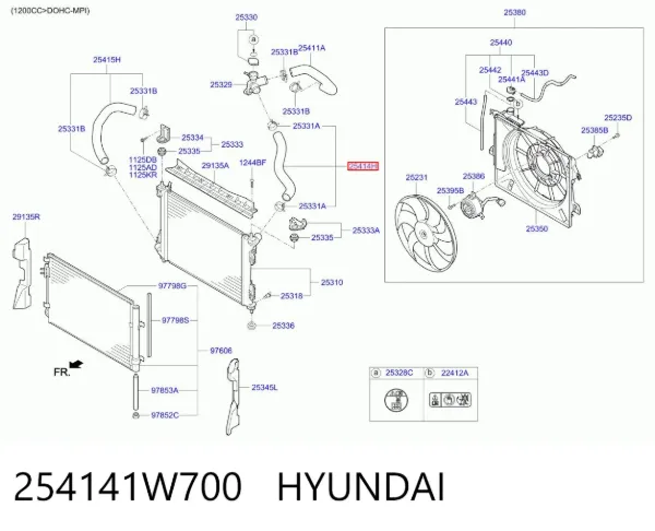  254141W700 Hyundai/Kia