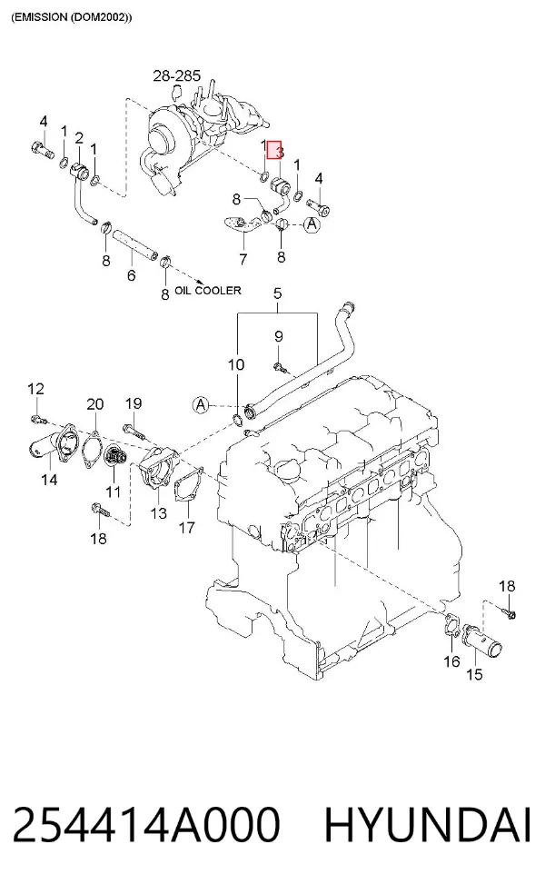  254414A000 Hyundai/Kia