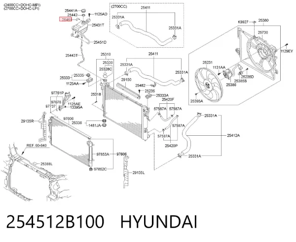  254512B100 Hyundai/Kia