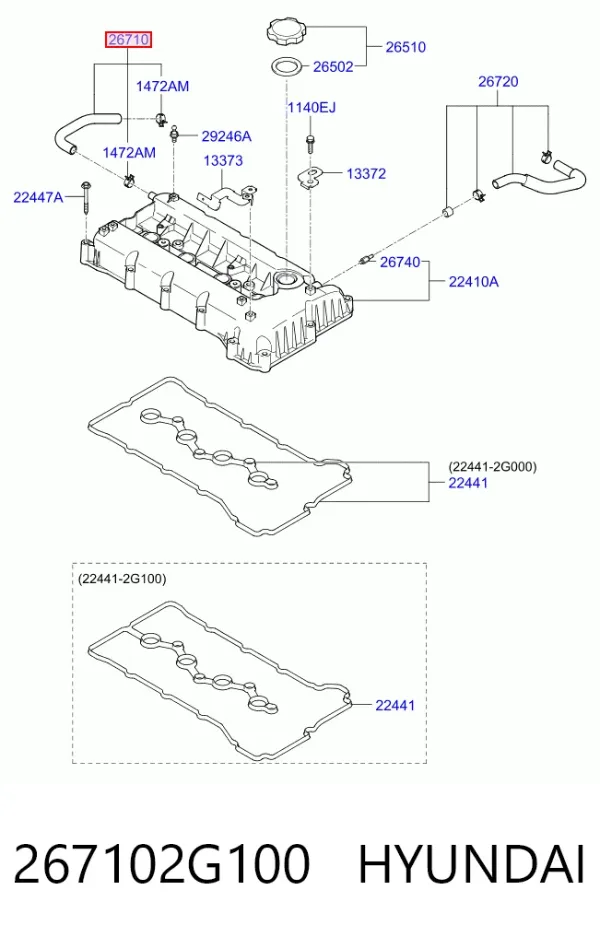  267102G100 Hyundai/Kia