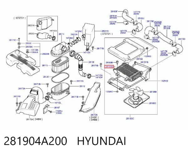  281904A200 Hyundai/Kia