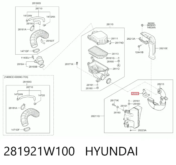  281921W100 Hyundai/Kia