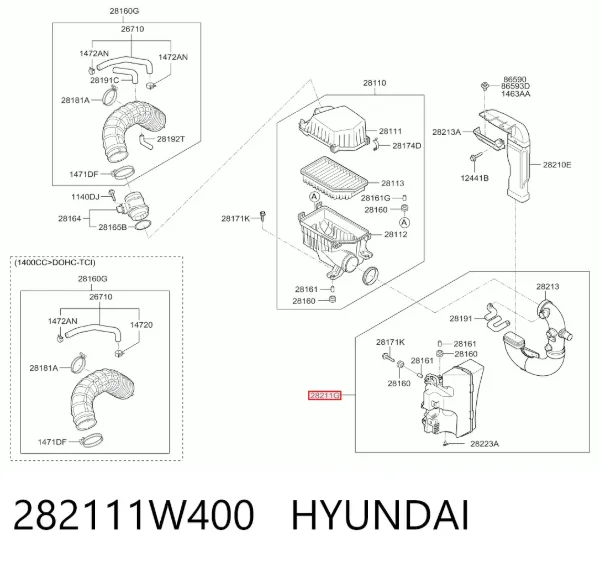  282111W400 Hyundai/Kia