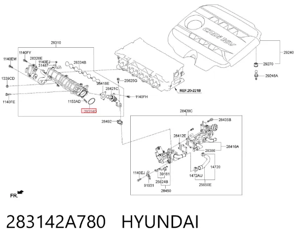 283142A780 Hyundai/Kia