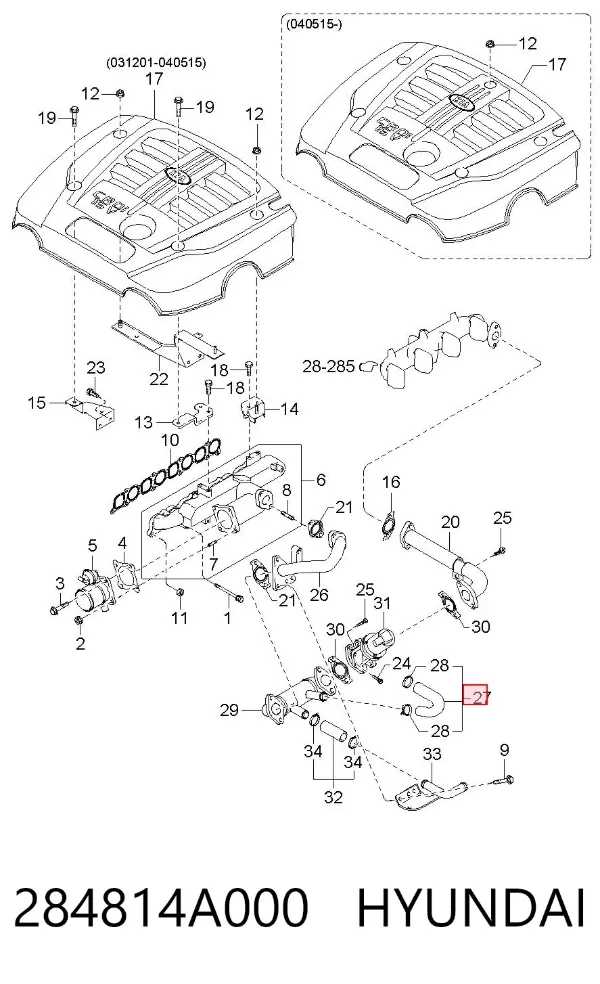 284814A000 Hyundai/Kia