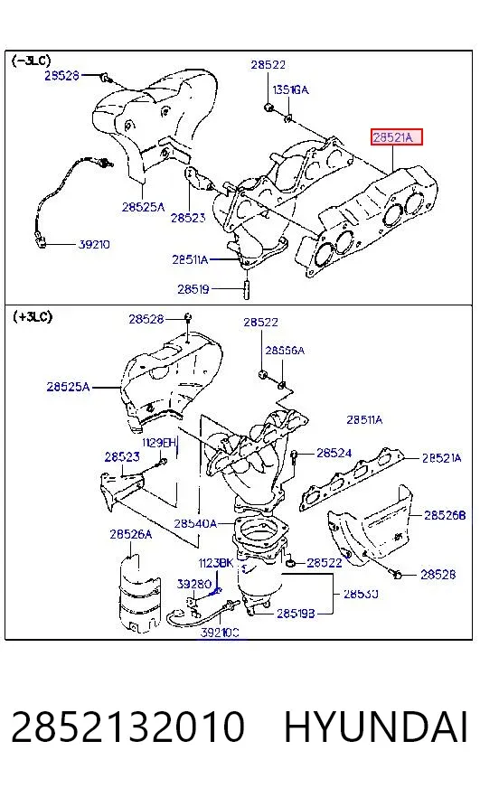 Vedante de tubo coletor de escape Mitsubishi L 300 P0W, P1W