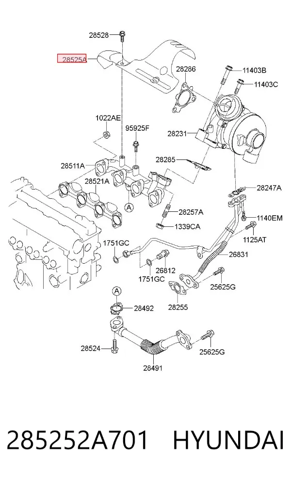  285252A701 Hyundai/Kia