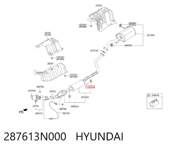  287613N000 Hyundai/Kia