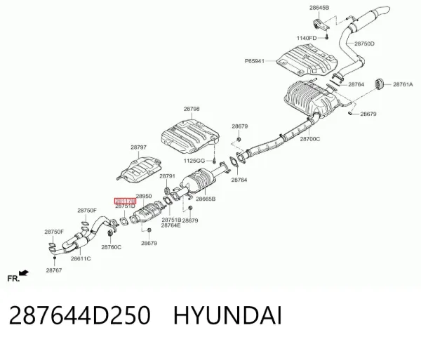 Vedante de tubo de admissão do silenciador Hyundai I10 PA