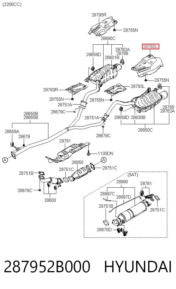  287952B000 Hyundai/Kia