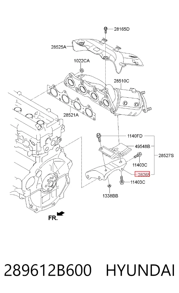  289612B600 Hyundai/Kia