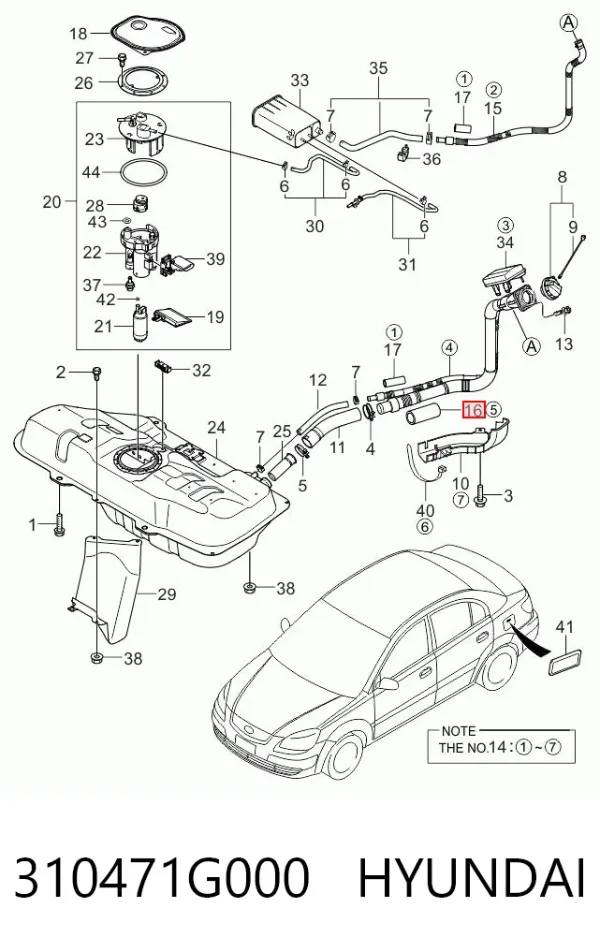  310471G000 Hyundai/Kia