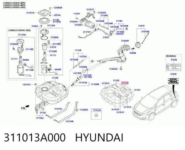  311013A000 Hyundai/Kia