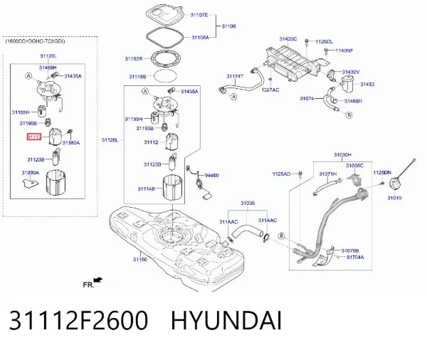  31112F2600 Hyundai/Kia