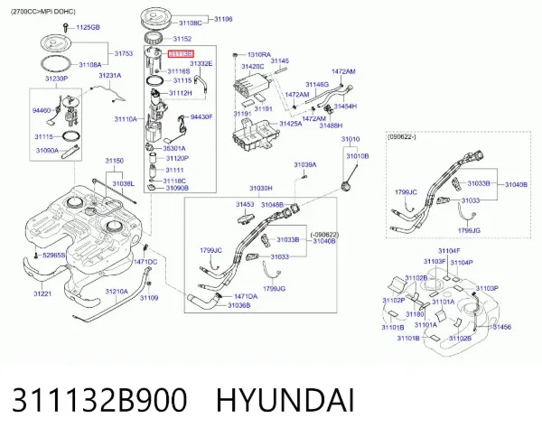  311132B900 Hyundai/Kia