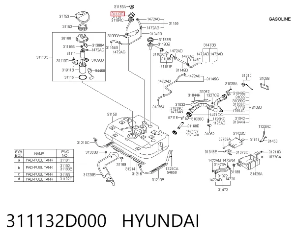  311132D000 Hyundai/Kia