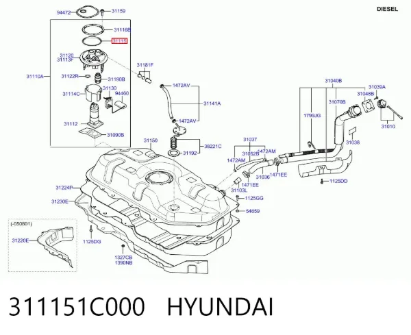  311151C000 Hyundai/Kia