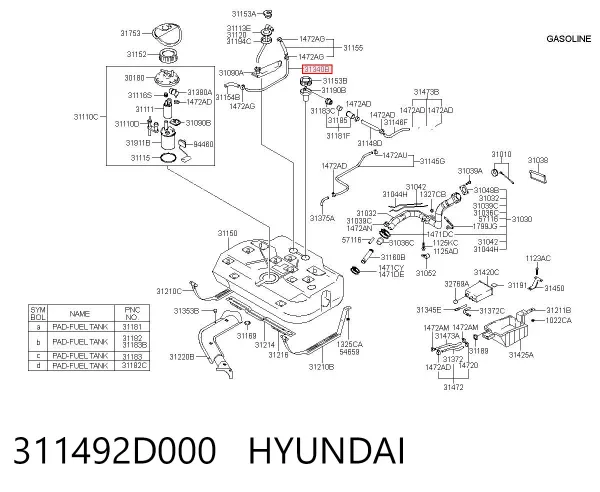  311492D000 Hyundai/Kia