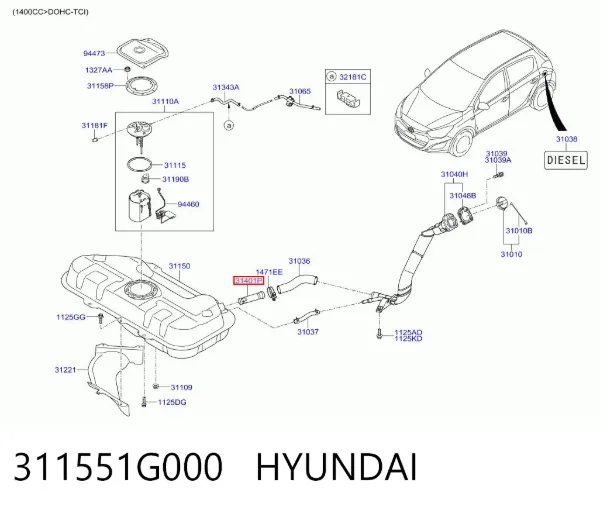  311551G000 Hyundai/Kia