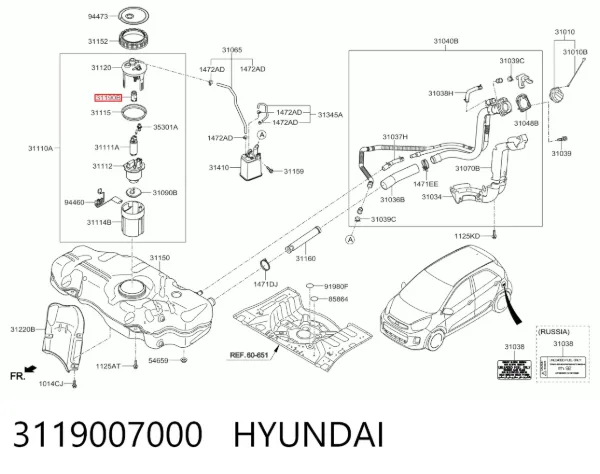  3119007000 Hyundai/Kia