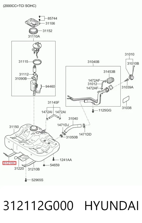  312112G000 Hyundai/Kia