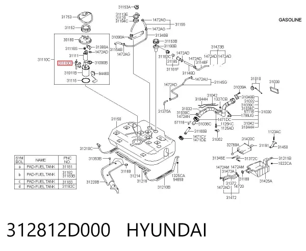  312812D000 Hyundai/Kia