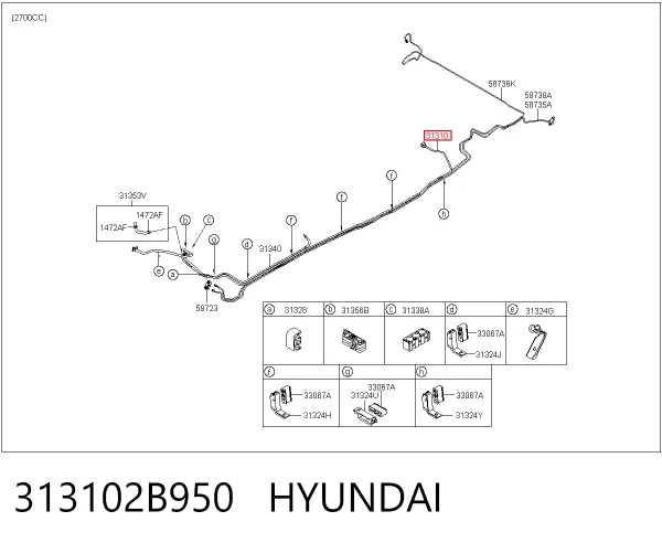  313102B950 Hyundai/Kia