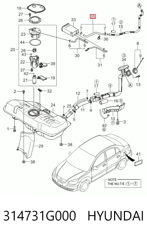 314731G000 Hyundai/Kia