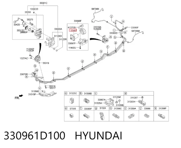 Filtro de combustível Hyundai Sonata VIII