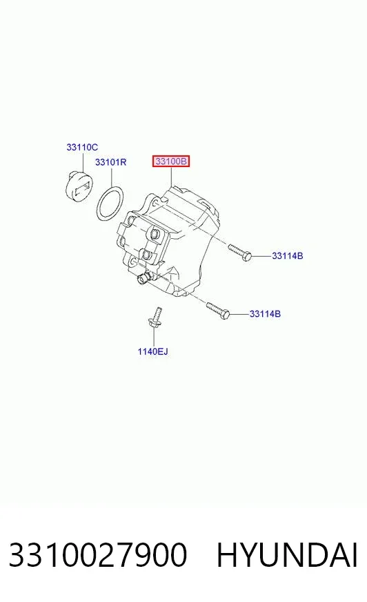 Bomba de combustível de pressão alta 3310027900 Hyundai/Kia