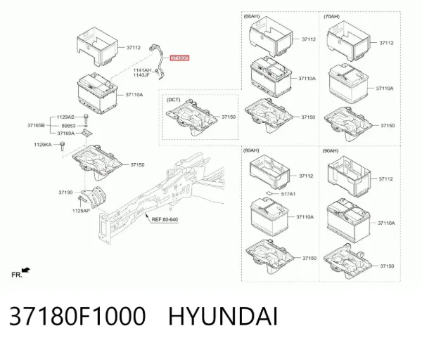 Bateria recarregável (PILHA) 37180F1000 Hyundai/Kia