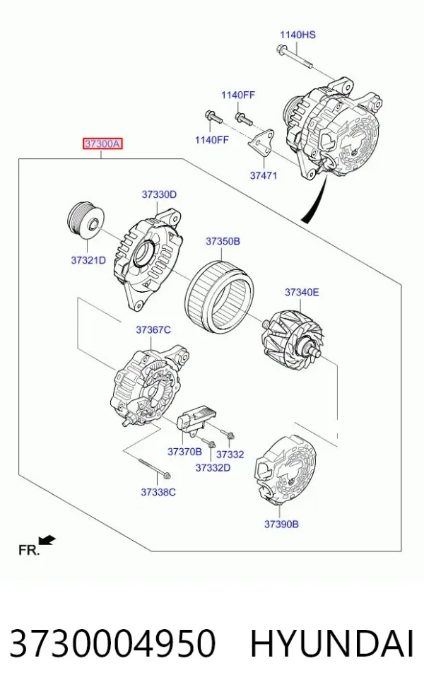 Gerador 3730004950 Hyundai/Kia