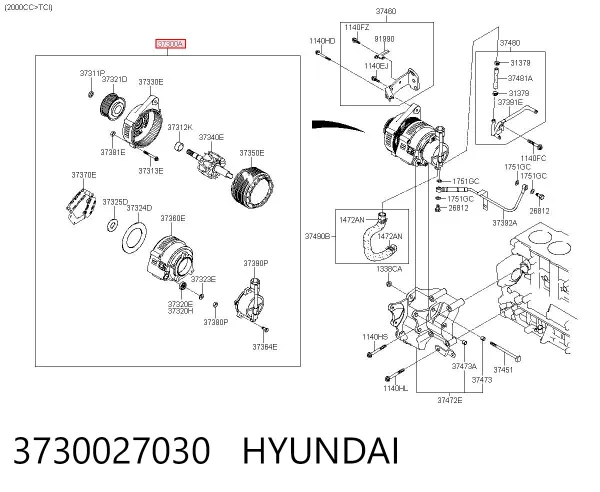 Gerador 3730027030 Hyundai/Kia