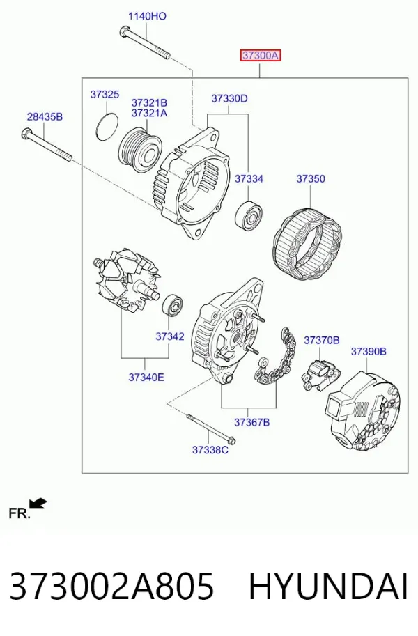 Gerador 373002A805 Hyundai/Kia