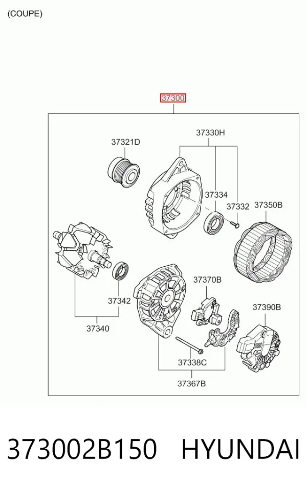 Gerador 373002B150 Hyundai/Kia