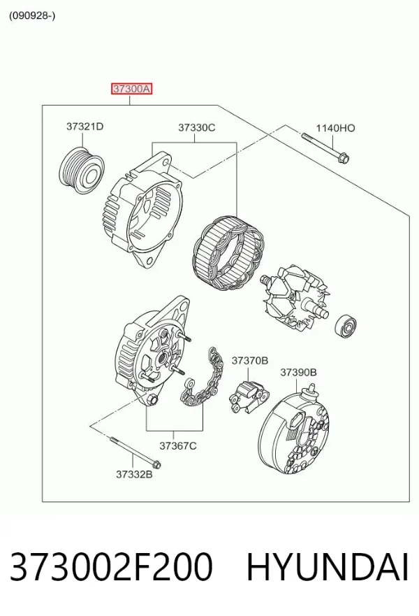Gerador 373002F200 Hyundai/Kia