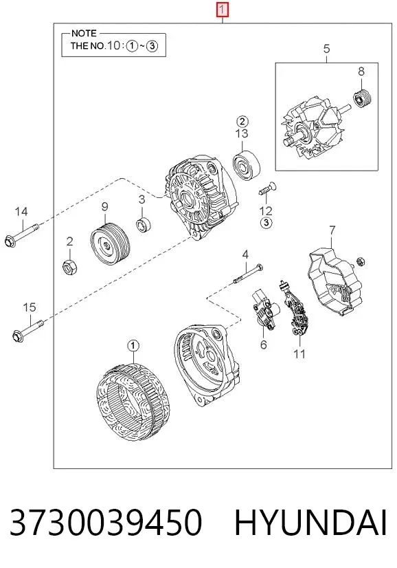 Gerador 3730039450 Hyundai/Kia