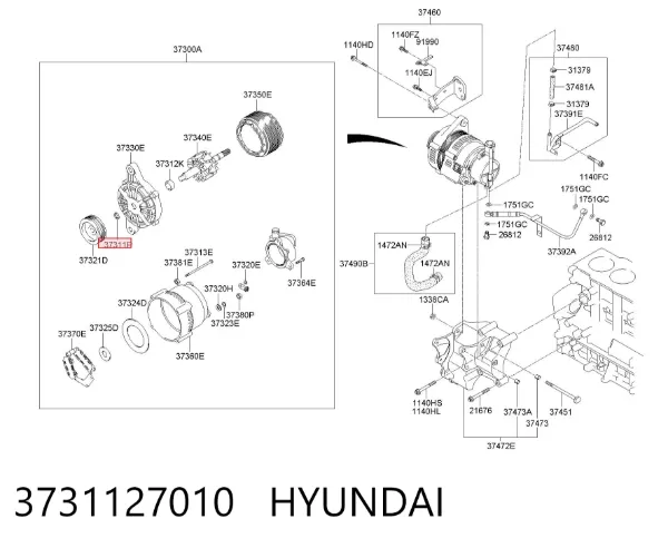  3731127010 Hyundai/Kia